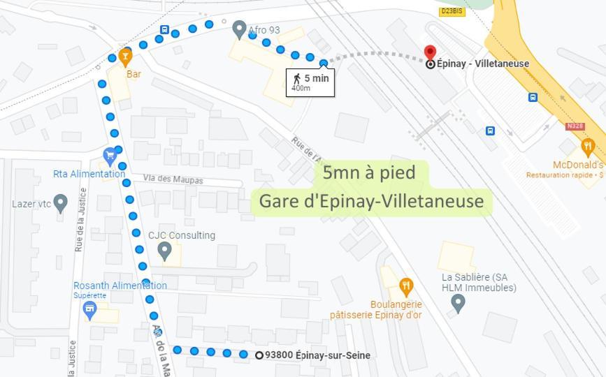 Parking Prive Gratuit - 15Mn Paris - Gare A Pied En 5Mn - Tout Equipee - Terrasse - Jardin - Stade De France - Casino D'Enghien - Hippodrome, Universite Épinay-sur-Seine Exterior foto